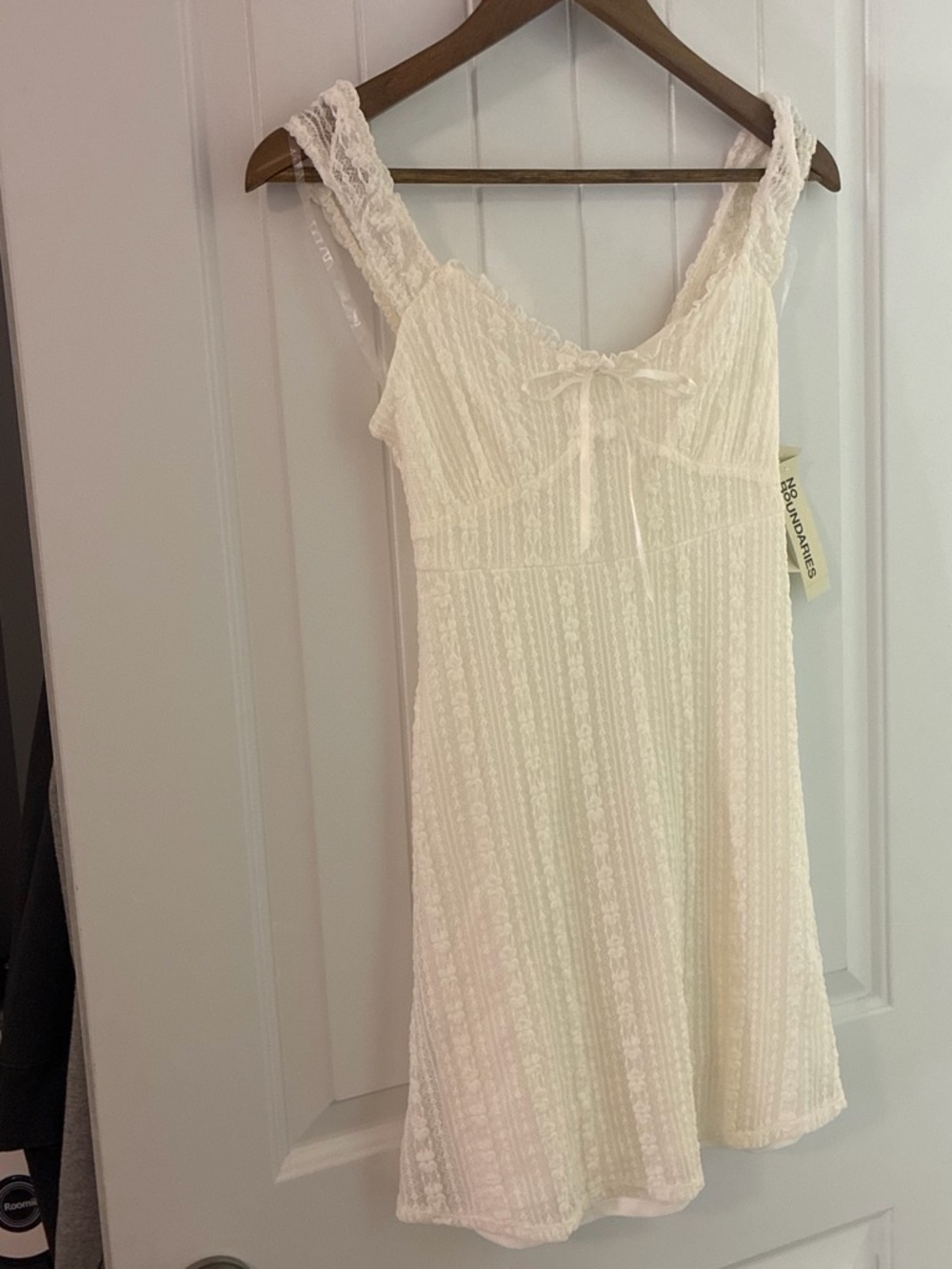 No Boundaries Ivory Lace-Trim Night Chemise